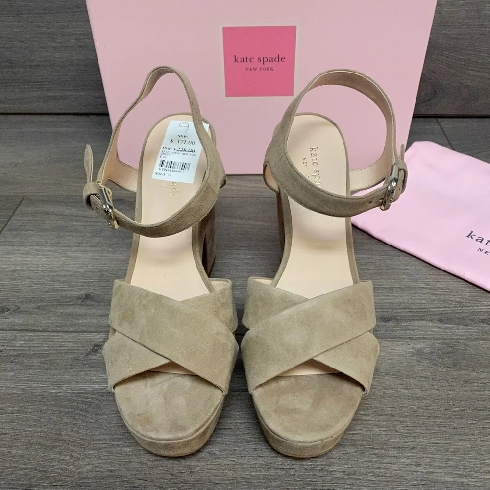 Kate Spade | Grace Platform Sandals Roasted Almond
